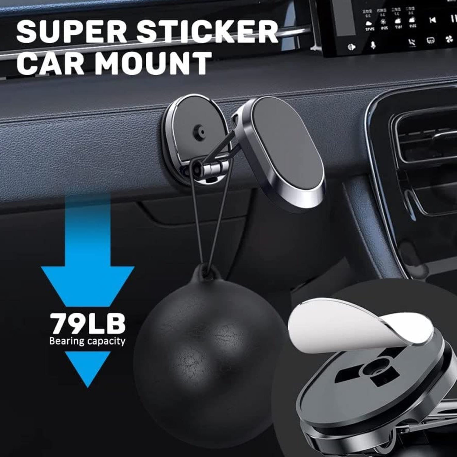 6102 360 Degree Rotating Magnetic Car Phone Holder | Metal Folding Car Phone Holder | New Alloy Folding Magnetic Car Phone Holder (Pack of 1) DeoDap 6102 360 Degree Rotating Magnetic Car Phone Holder | Metal Folding Car Phone Holder | New Alloy Folding Magnetic Car Phone Holder (Pack of 1) DeoDap